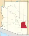 Localização do Condado de Graham (Arizona)