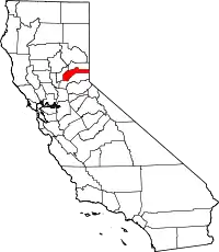 Localização do Condado de Nevada (Califórnia)