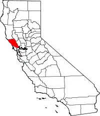 Localização do Condado de Sonoma