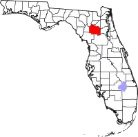 Localização do Condado de Alachua