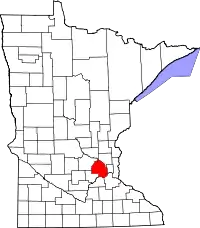 Localização do Condado de Hennepin