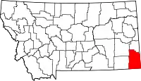 Localização do Condado de Carter (Montana)
