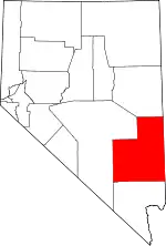 Localização do Condado de Lincoln (Nevada)