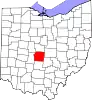 Localização do Condado de Franklin (Ohio)