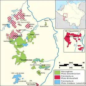Localização de Palatinado-Zweibrücken
