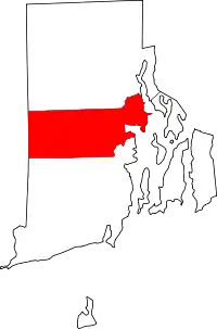 Localização do Condado de Kent (Rhode Island)