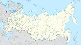 Localização do Oblast de Kaliningrado na Rússia.