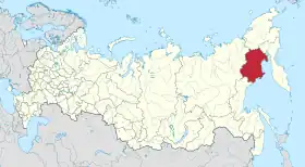 Localização de Magadan