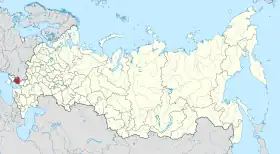 Localização do Oblast de Zaporíjia na Rússia.