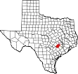 Localização do Condado de Fayette (Texas)