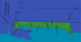 Localização de República da Flórida Ocidental