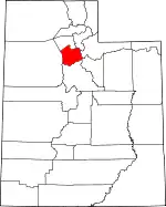 Localização do Condado de Salt Lake