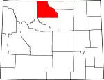 Localização do Condado de Big Horn (Wyoming)