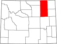 Localização do Condado de Campbell (Wyoming)