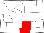 Localização do Condado de Carbon (Wyoming)