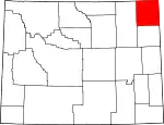 Localização do Condado de Crook (Wyoming)