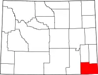 Localização do Condado de Laramie
