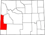 Localização do Condado de Lincoln (Wyoming)