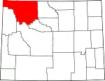 Localização do Condado de Park (Wyoming)