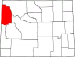 Localização do Condado de Teton (Wyoming)