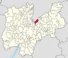 Localização de Altavalle na província de Trento