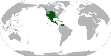 Localização de Nova Espanha