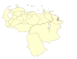 Localização de La Esmeralda na Venezuela
