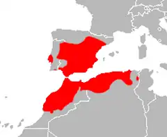 Mapa de distribuição