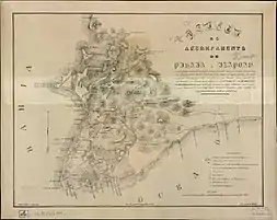  [Cartográfico] : e mais pontos occupados tanto pelo Exercito Imperial como pelas forças rebeldes desde o dia 13 de novembro de 1837 até o dia 13 de março do anno seguinte com a indicação das estradas por onde transitou o mesmo Exército desde este dia até o da tomada da cidade de S. Salvador pelo Illmo. e Exmo. Sr. João Chisostomo Callado, Marechal de Campo, General em Chefe do Exercito, em 16 do mesmo mez. Mandada levantar pelo referido general.