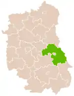 Localização do Condado de Chełm na Lublin.