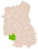 Localização do Condado de Janów na Lublin.