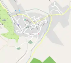 Localização de Wleń na Polónia