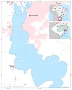 Mapa do Lago Guaíba