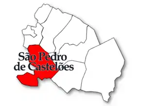 Localização no município de Vale de Cambra