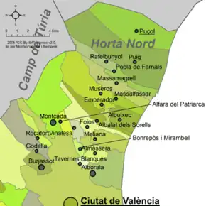 Mapa da comarca.