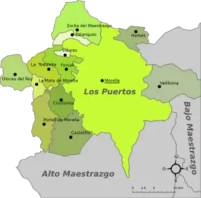 Mapa da comarca
