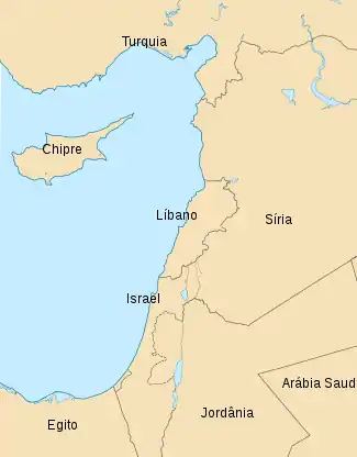 Batalha de Jarmuque está localizado em: Costa oriental do Mediterrâneo