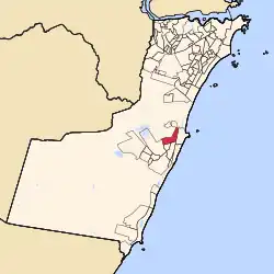 Localização do bairro Riviera da Barra na cidade de Vila Velha