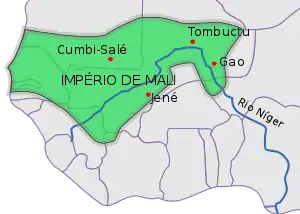 Império do Mali na sua maior extensão.