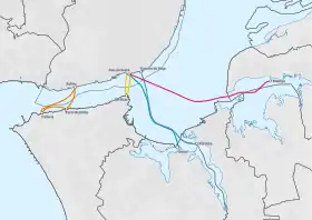 Barreiro está localizado em: Transtejo e Soflusa