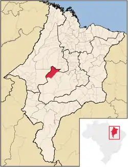 Localização de Arame no Maranhão