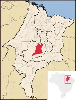 Localização de Barra do Corda no Maranhão