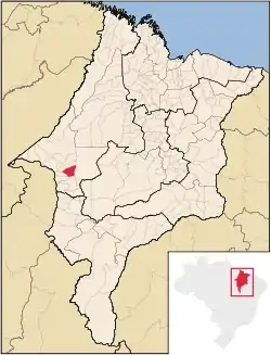 Localização de Buritirana no Maranhão