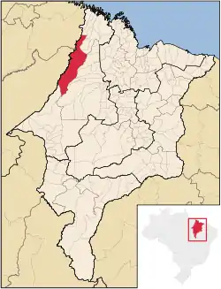 Localização de Centro Novo do Maranhão no Maranhão