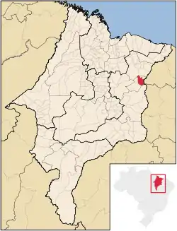 Localização de Coelho Neto no Maranhão