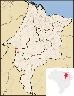 Localização de Governador Edison Lobão no Maranhão