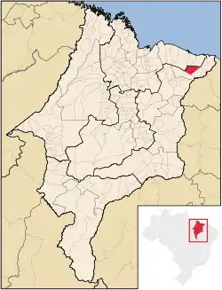 Localização de Santana do Maranhão no Maranhão