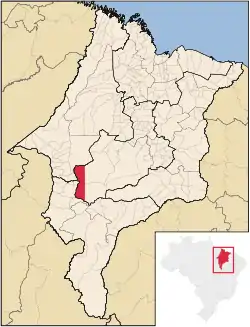 Localização de Sítio Novo no Maranhão