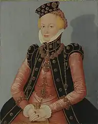 Portrait de Margarethe Elisabeth von Ansbach-Bayreuth à Munich, (1579)