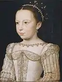Jean Clouet: Retrato de Marguerite de Valois, Rainha da Navarra, c. 1560